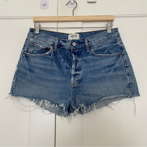 AGOLDE Parker Cut-Off Denim Shorts - swapmeat - Picture 4 of 8